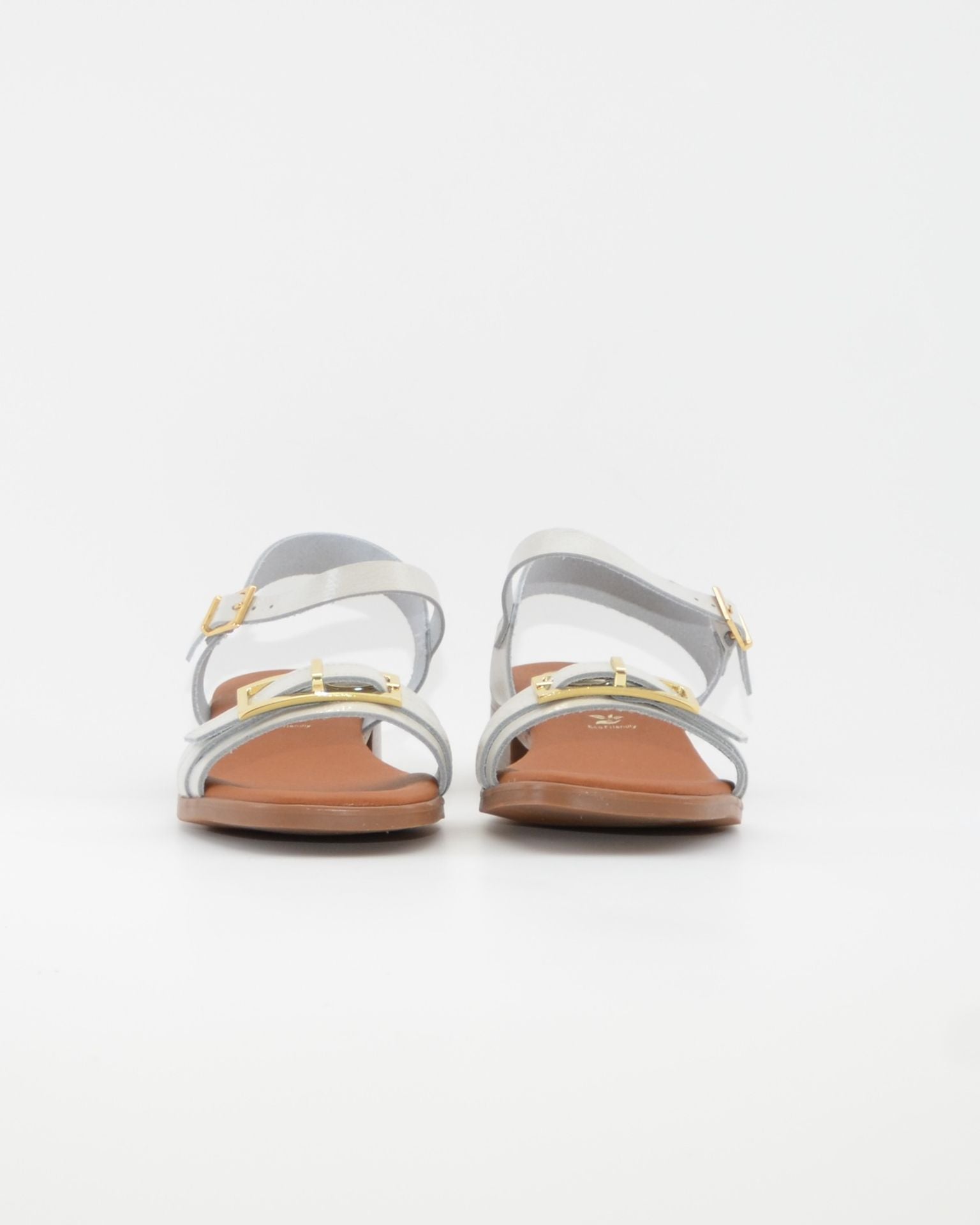 SANDALIA MUJER CHAROL HIELO TACON BAJO PLANTA DE GEL OH MY SANDALS 5993