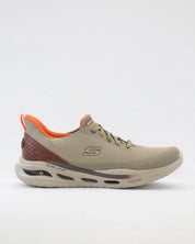SNEAKERS HOMBRE SKECHERS  BEIGE MARRON 210994 TPE ELASTICOS SLIP-INS