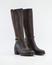 BOTA ALTA MUJER PIEL MARRON CHOCOLATE DORKING by FLUCHOS D9752 CAFÉ