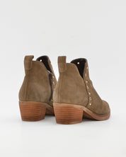 BOTIN MUJER COWBOY SERRAJE TAUPE CON TACHAS KAOLA 3504
