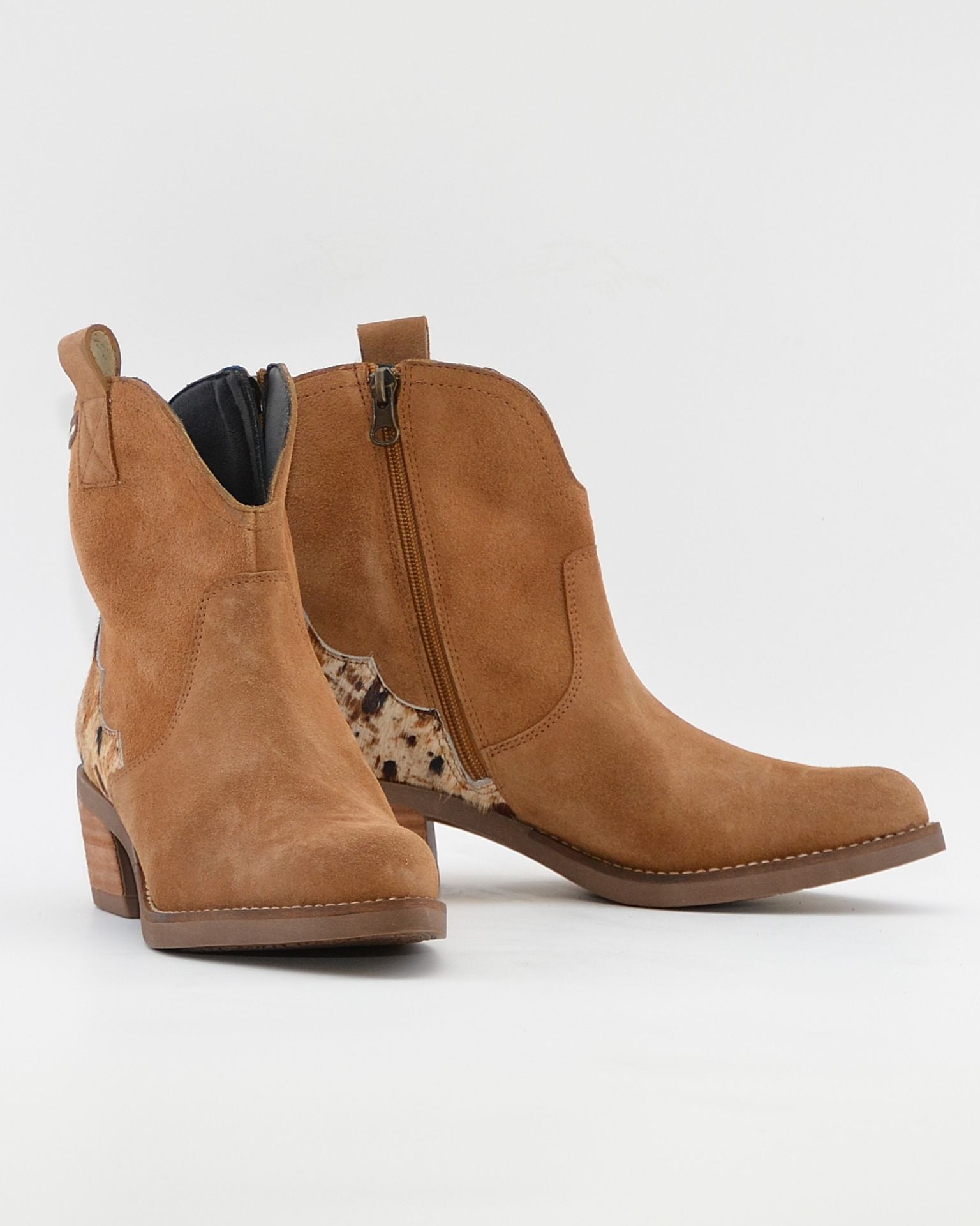 BOTIN MUJER COWBOY COLOR SERRAJE TAUPE JORDANA 5172