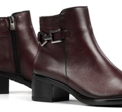 BOTIN BURDEOS TACON CON CREMALLERA CHIARA D9347