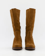 BOTA MUJER CAMPERA SERRAJE CUERO LIKEN TACON ANCHO KAOLA 4760