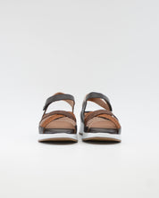 SANDALIA TRENZADA PLANTILLA EXTRAIBLE MUJER  ANCHO ESPECIAL COLOR MULTI CAOBA PIE SANTO 260425