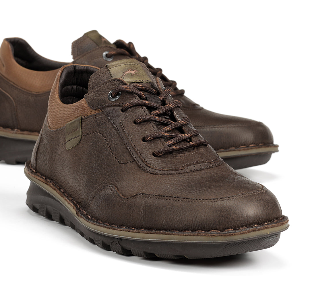 ZAPATO CASUAL MARRON ENGRASADO CORDON F2259 ALVIN G.CAFÉ