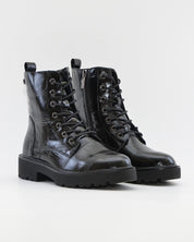 BOTA TIPO MILITAR CON PLATAFORMA XTI 146248 COCO NEGRO