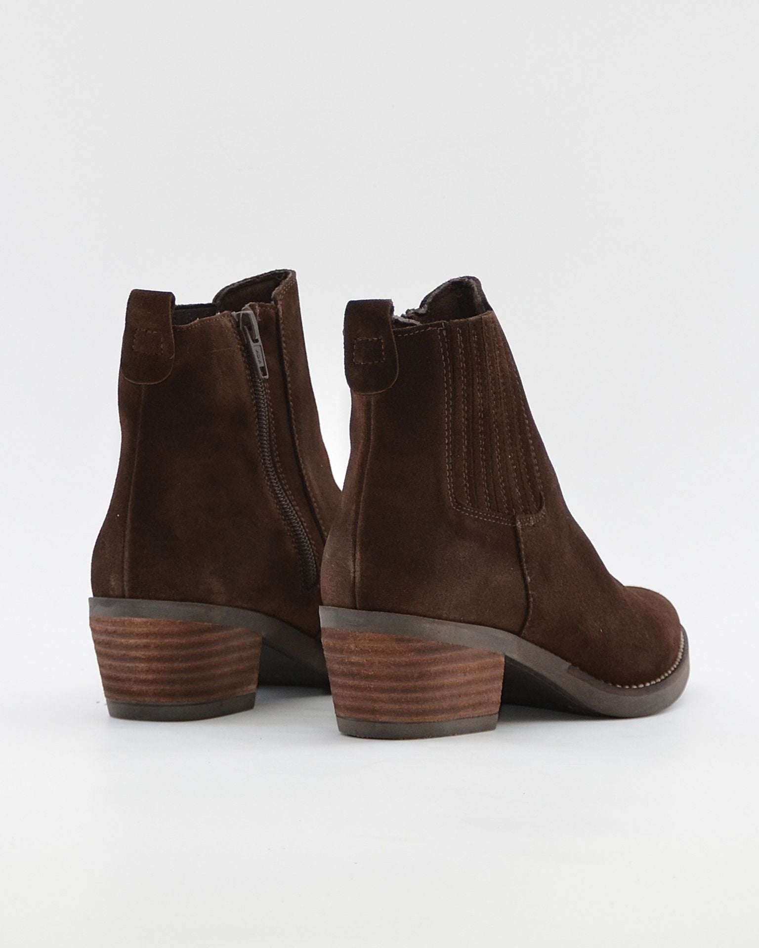 BOTIN MUJER COWBOY SERRAJE MARRON CHOCOLATE KAOLA 3500
