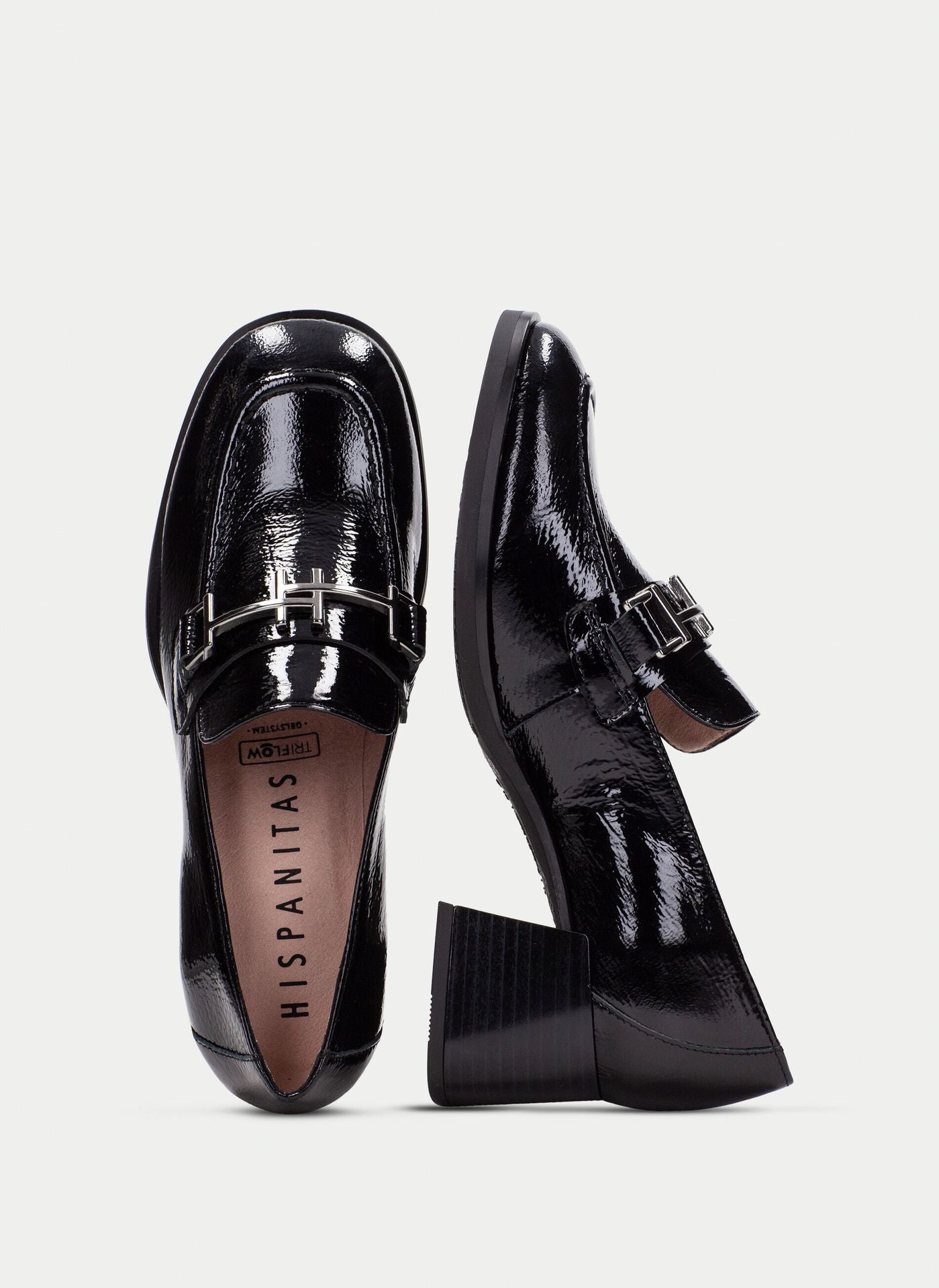 ZAPATO TACON CHAROL NEGRO HI243590