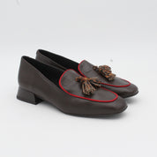 MOCASIN BORLAS MARRON ANIMAL PRINT 12402