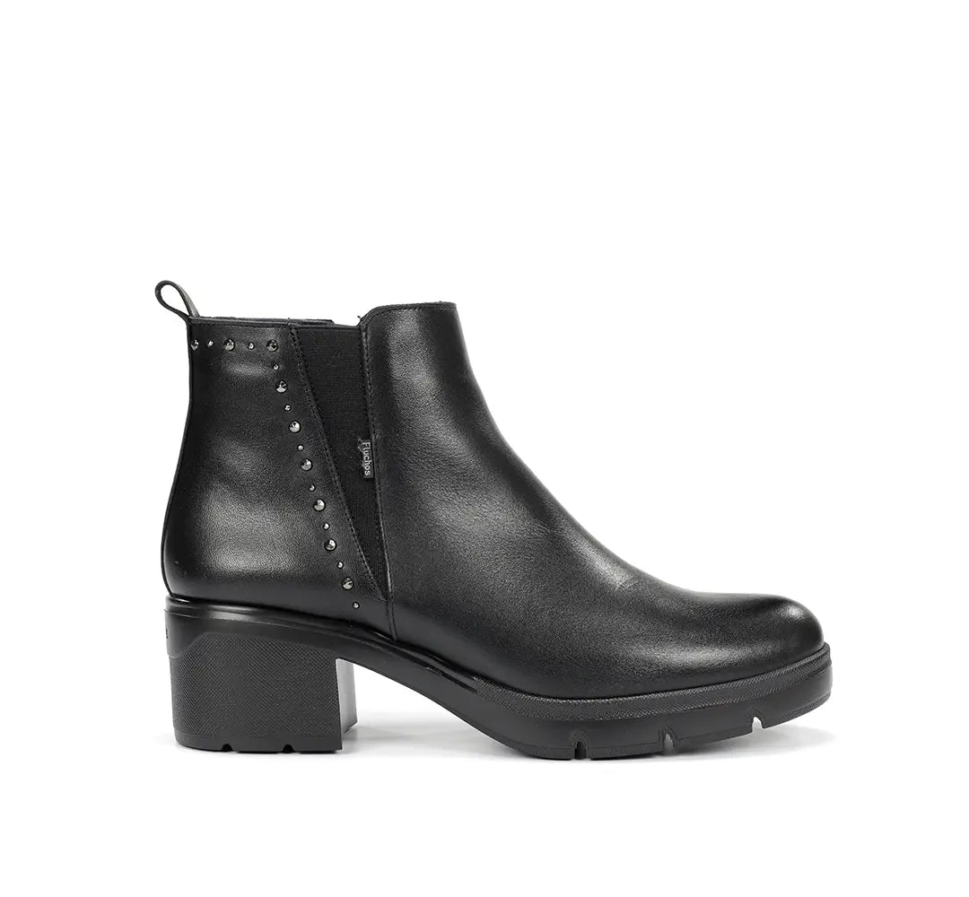 BOTIN NEGRO ELASTICOS TACHAS F2109 FUGAZ