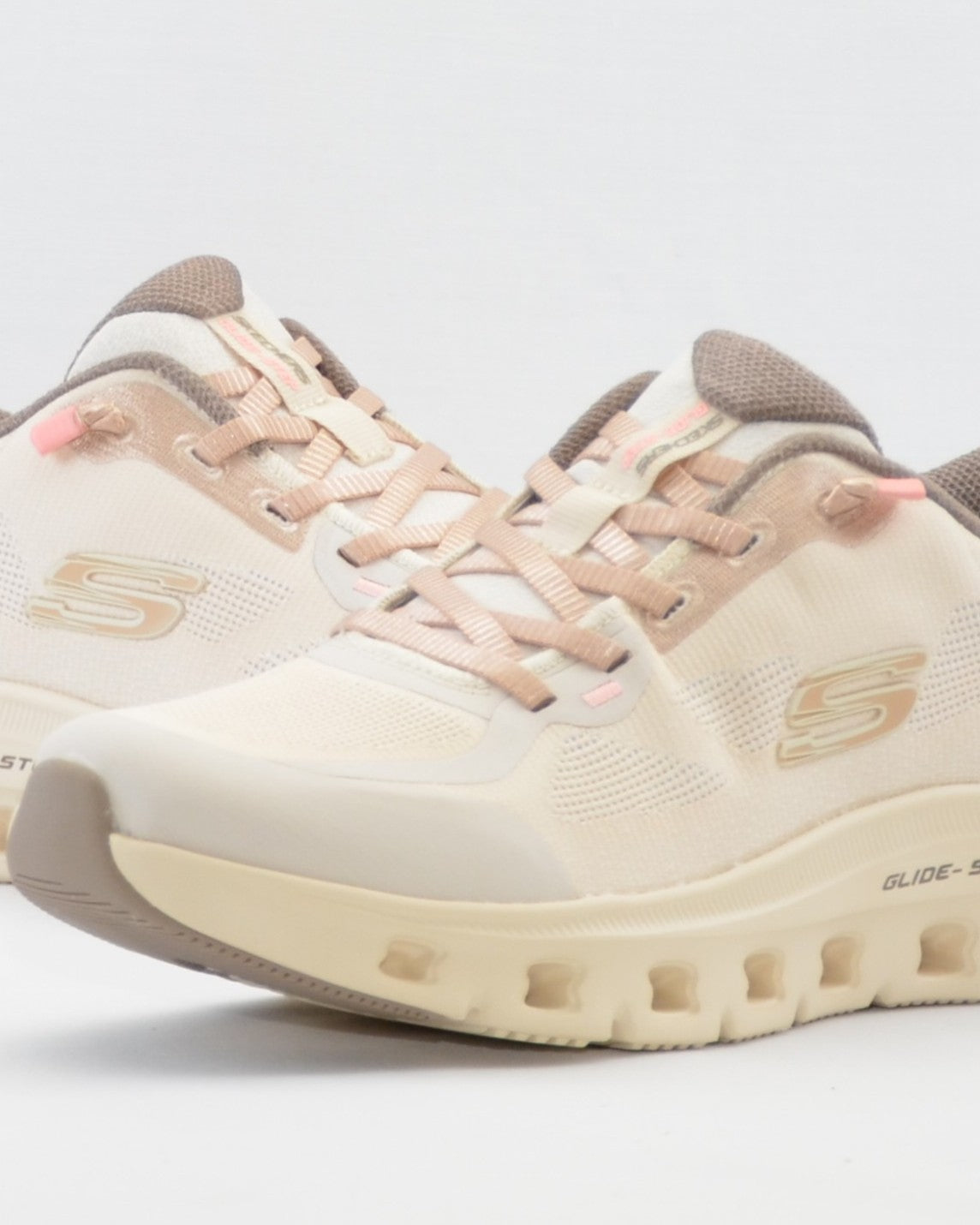 SNEAKERS MUJER SKECHERS BEIGE 150428 NTBR CORDON ELÁSTICO SLIP-INS
