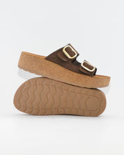 SANDALIA BIO PLATAFORMA NOBUCK MARRON HAPPY MONK GOMERA 002