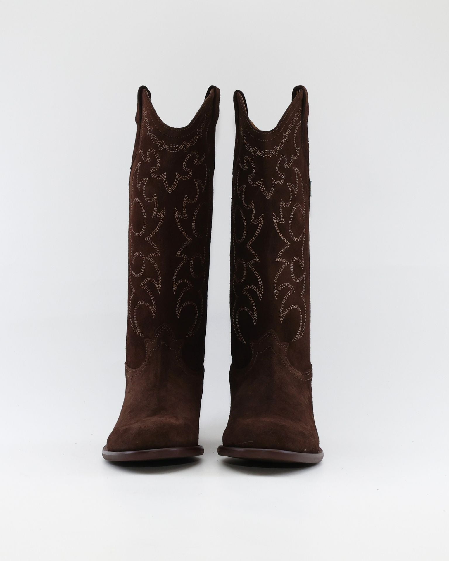BOTA COWBOY MUJER DAKOTA DKT 112 VISON MARRON SUELA DE GOMA