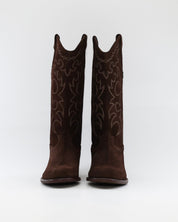 BOTA COWBOY MUJER DAKOTA DKT 112 VISON MARRON SUELA DE GOMA