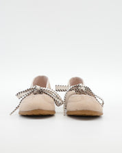 MERCEDITAS EN SERRAJE CON LAZO COLOR BEIGE MACARENA RANIA 73