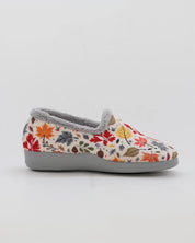 ZAPATILLAS DE CASA MUJER CERRADA DEVALVERDE 1210 GRIS