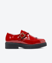 ZAPATO MUJER HEBILLA CHAROL ROJO LACOMBA GAURA