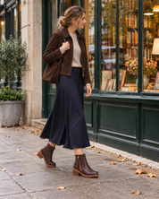 BOTIN MUJER TACON BAJO COLOR MARRON PIKOLINOS MEDINA W0D-8581 CAOBA