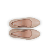 ZAPATO SALON PLATAFORMA COLOR NUDE