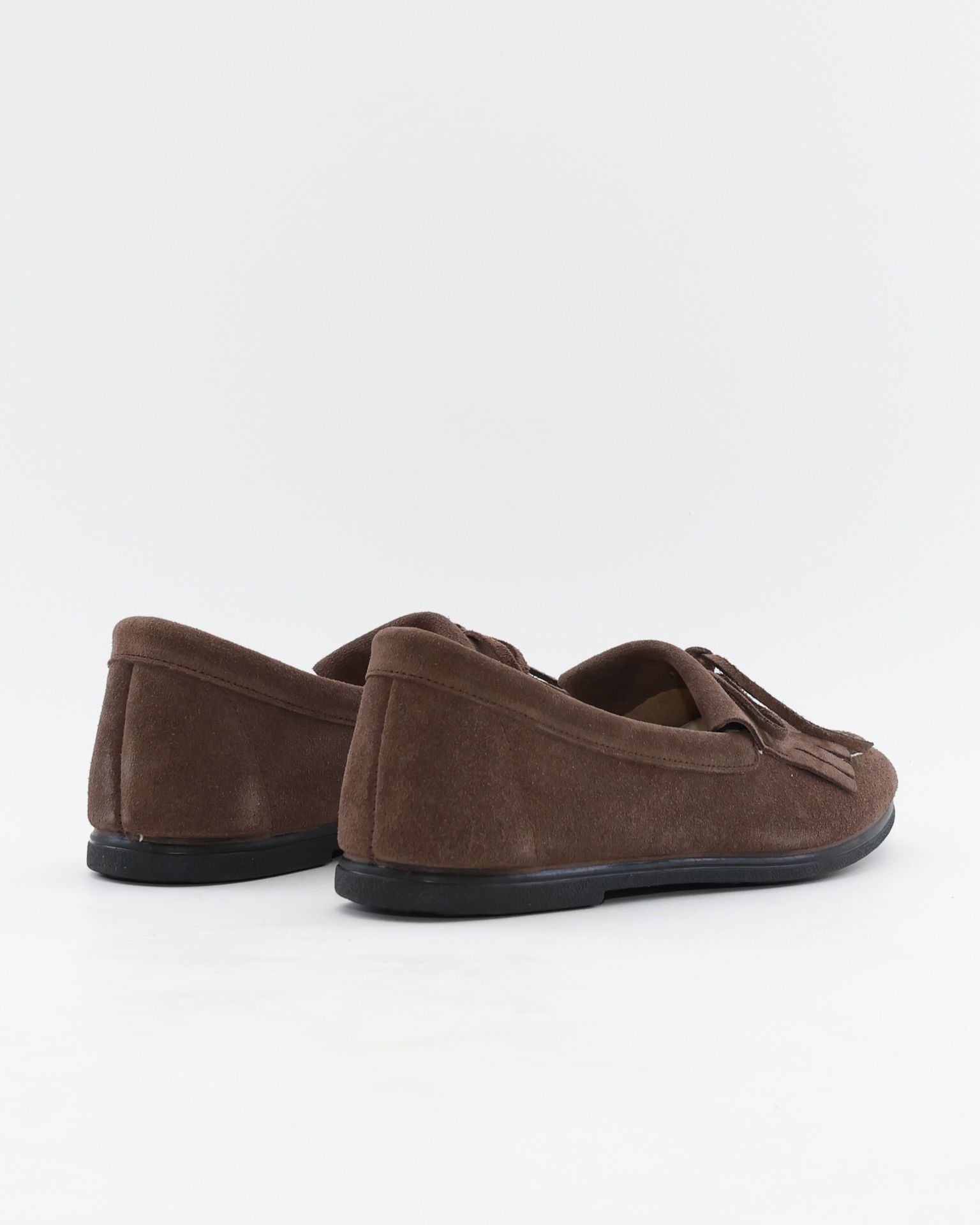 MOCASINES MUJER CON FLECOS EN PIEL COLOR MARRON MACARENA RANIA 69 NOISETTE