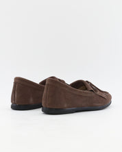 MOCASINES MUJER CON FLECOS EN PIEL COLOR MARRON MACARENA RANIA 69 NOISETTE