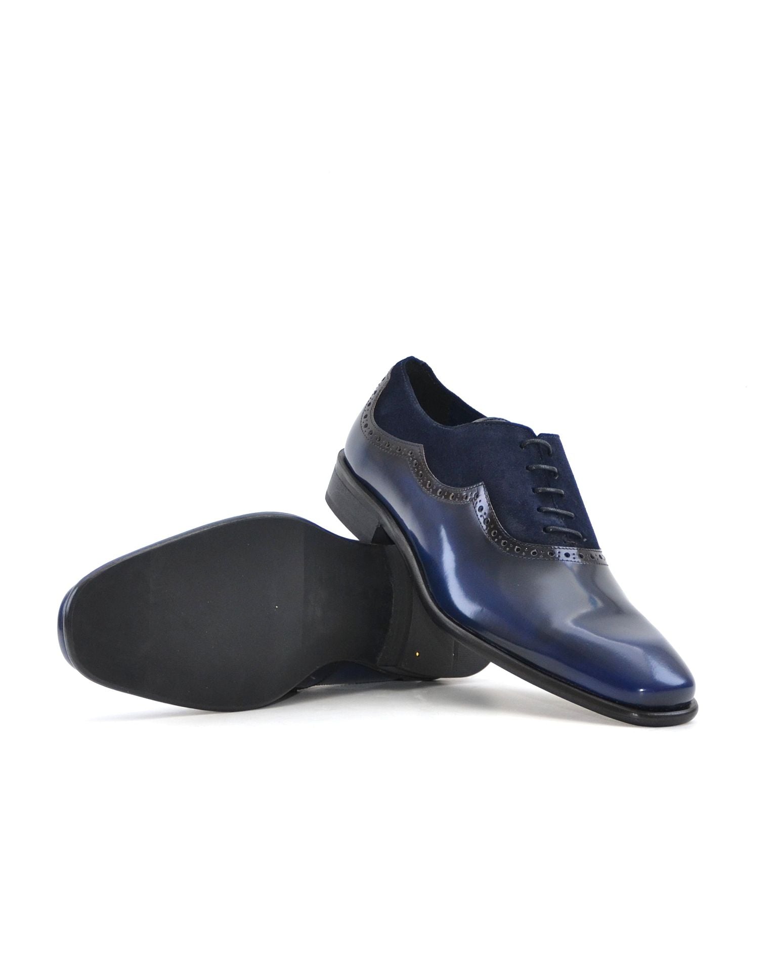 ZAPATO HOMBRE OXFORD FLORENTIC AZUL CON ANTE AZUL