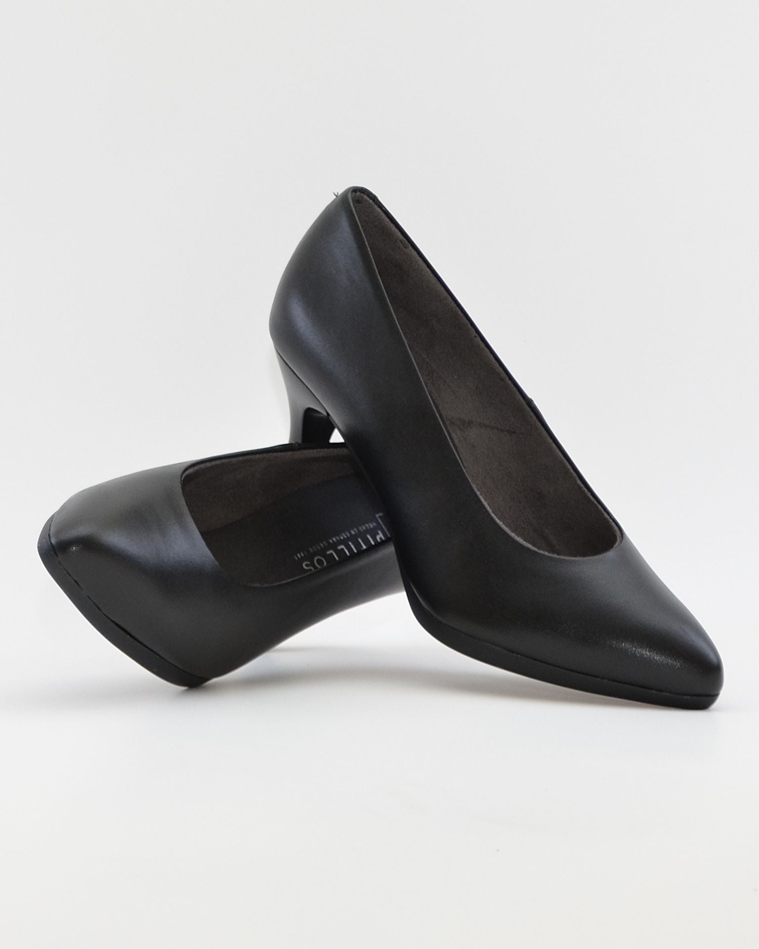 ZAPATO SALON MUJER PITILLOS NAPA NEGRO 30537