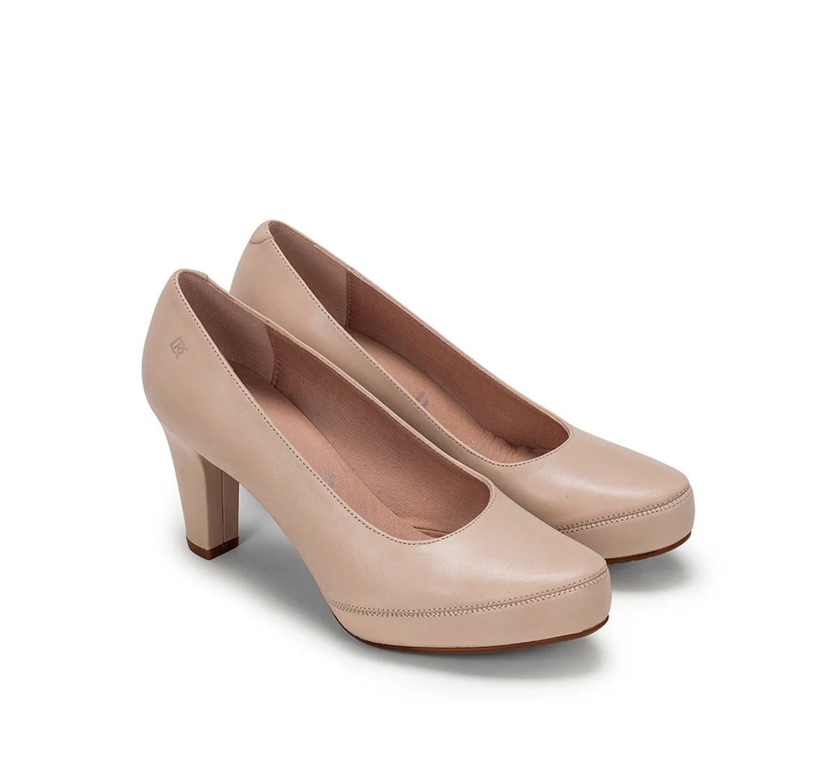 ZAPATO SALON PLATAFORMA COLOR NUDE