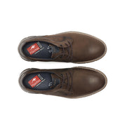 ZAPATO CASUAL MARRON ENGRADADO F0974 KIRO K.CAFÉ