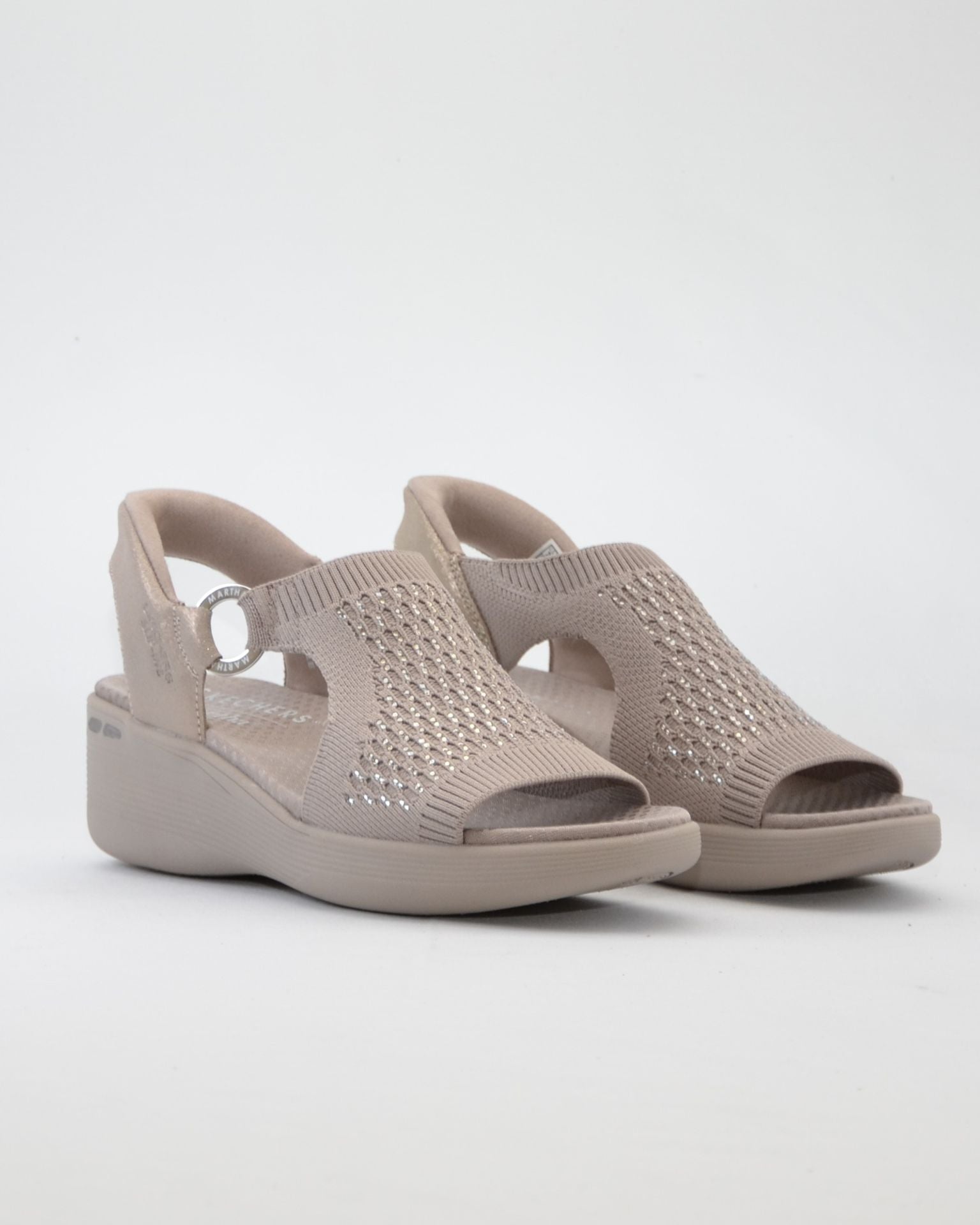 SANDALIA MUJER SKECHERS CON SISTEMA SLIP-INS COLOR TAUPE 188001 TPE MARTHA STEWART