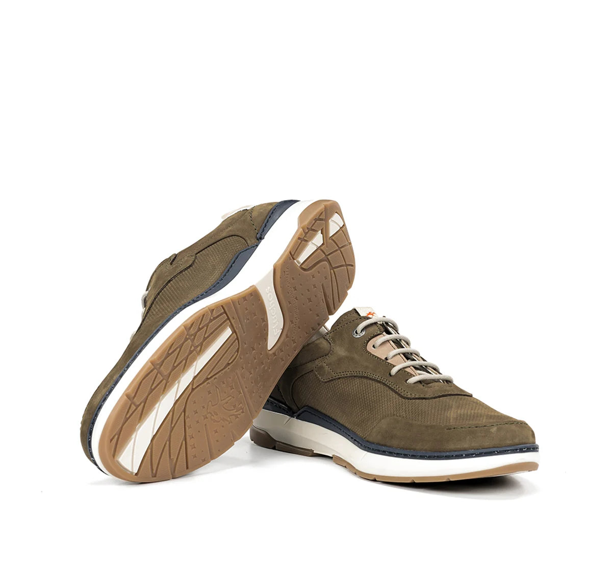 ZAPATO CASUAL HOMBRE FLUCHOS COLOR KAKY CON CORDON JEFF F2210 STONE