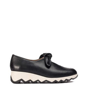 ZAPATOS CUÑA LAZO BURDEOS C7611 NEGRO