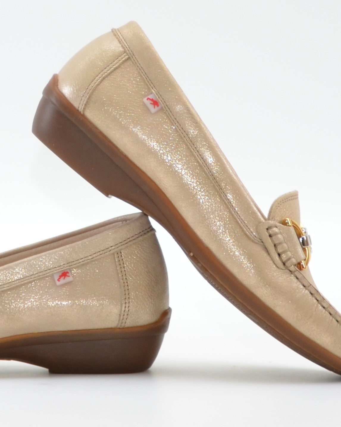 ZAPATO MOCASIN MUJER FLUCHOS COLOR PLATINO ADUNA F1920