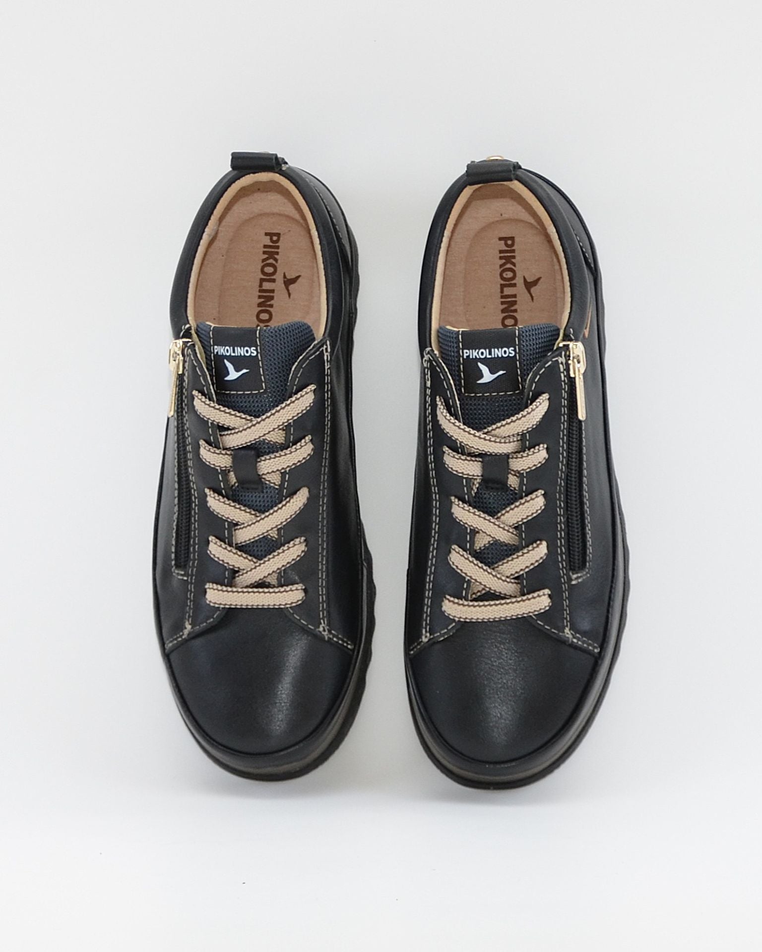 ZAPATO DE CORTE DEPORTIVO MUJER CORDON Y CREMALLERA PIKOLINOS NEGRO W3W-6979ST VIGO