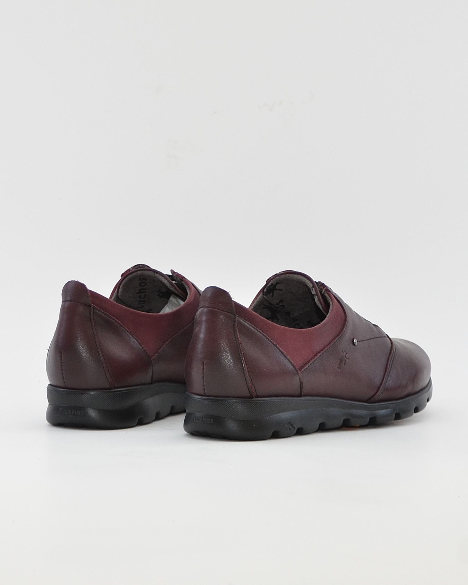 ZAPATO PLANO MUJER BURDEOS CON ELASTICOS FLUCHOS SUSAN F0354