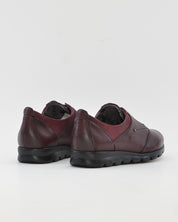 ZAPATO PLANO MUJER BURDEOS CON ELASTICOS FLUCHOS SUSAN F0354