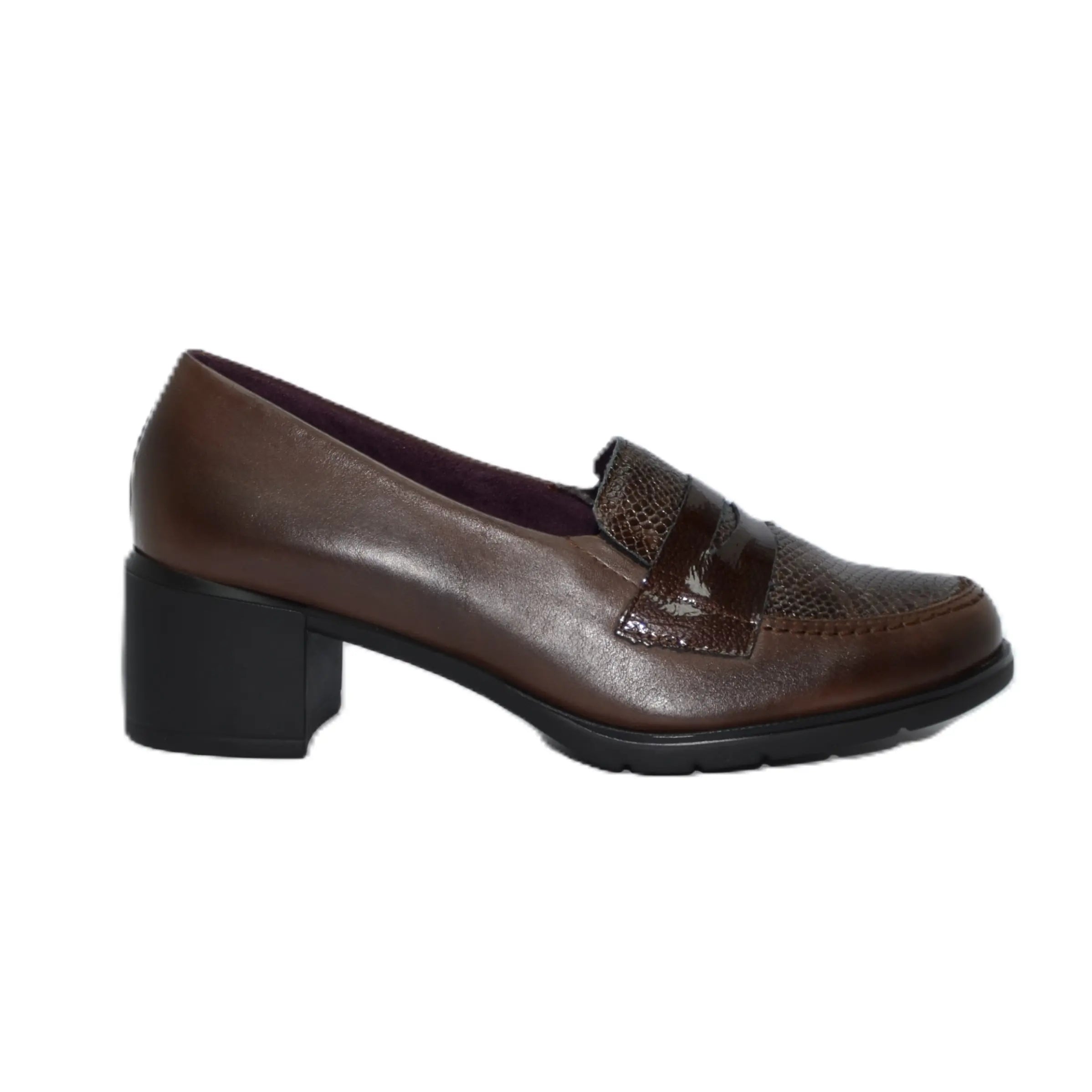 MOCASIN TACON MEDIO MARRON 10740