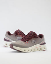SNEAKERS HOMBRE SKECHERS GRIS BURDEOS 233132 TPBG CORDON ELÁSTICOS