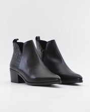 BOTIN MUJER TACON ANCHO PIEL NEGRO KAOLA 3056