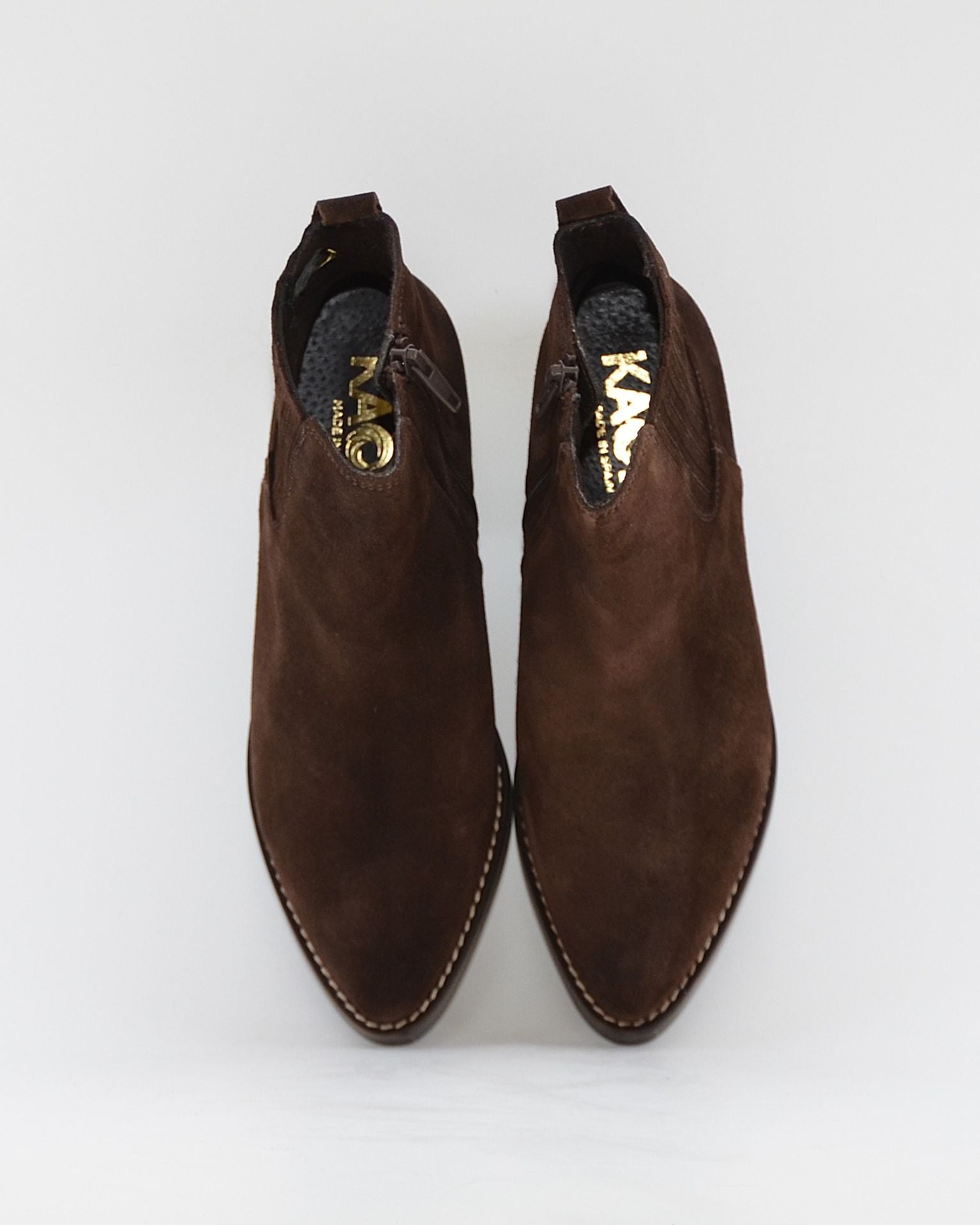 BOTIN MUJER COWBOY SERRAJE MARRON CHOCOLATE KAOLA 3500