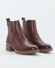 BOTIN MUJER TACON ANCHO COLOR MARRÓN XTI 14608502