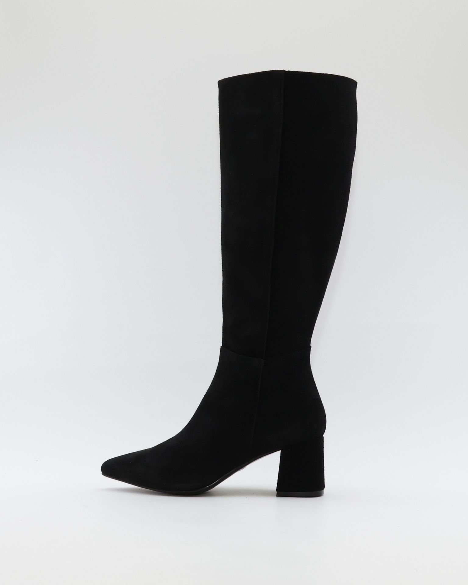 BOTA ALTA MUJER TACON ANCHO EN SERRAJE NEGRO PATRICIA MILLER 6961