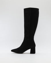 BOTA ALTA MUJER TACON ANCHO EN SERRAJE NEGRO PATRICIA MILLER 6961