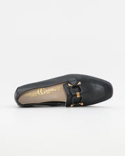 ZAPATO MOCASIN MUJER PLANO NEGRO CAYETANO 17200