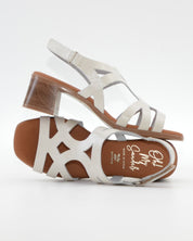 SANDALIA MUJER CHAROL HIELO TACON PLANTA DE GEL OH MY SANDALS 5992