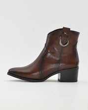 BOTIN MUJER COWBOY PIEL MARRÓN CON HEBILLA KAOLA 3054
