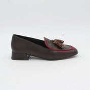 MOCASIN BORLAS MARRON ANIMAL PRINT 12402