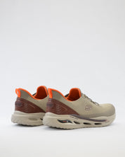 SNEAKERS HOMBRE SKECHERS  BEIGE MARRON 210994 TPE ELASTICOS SLIP-INS