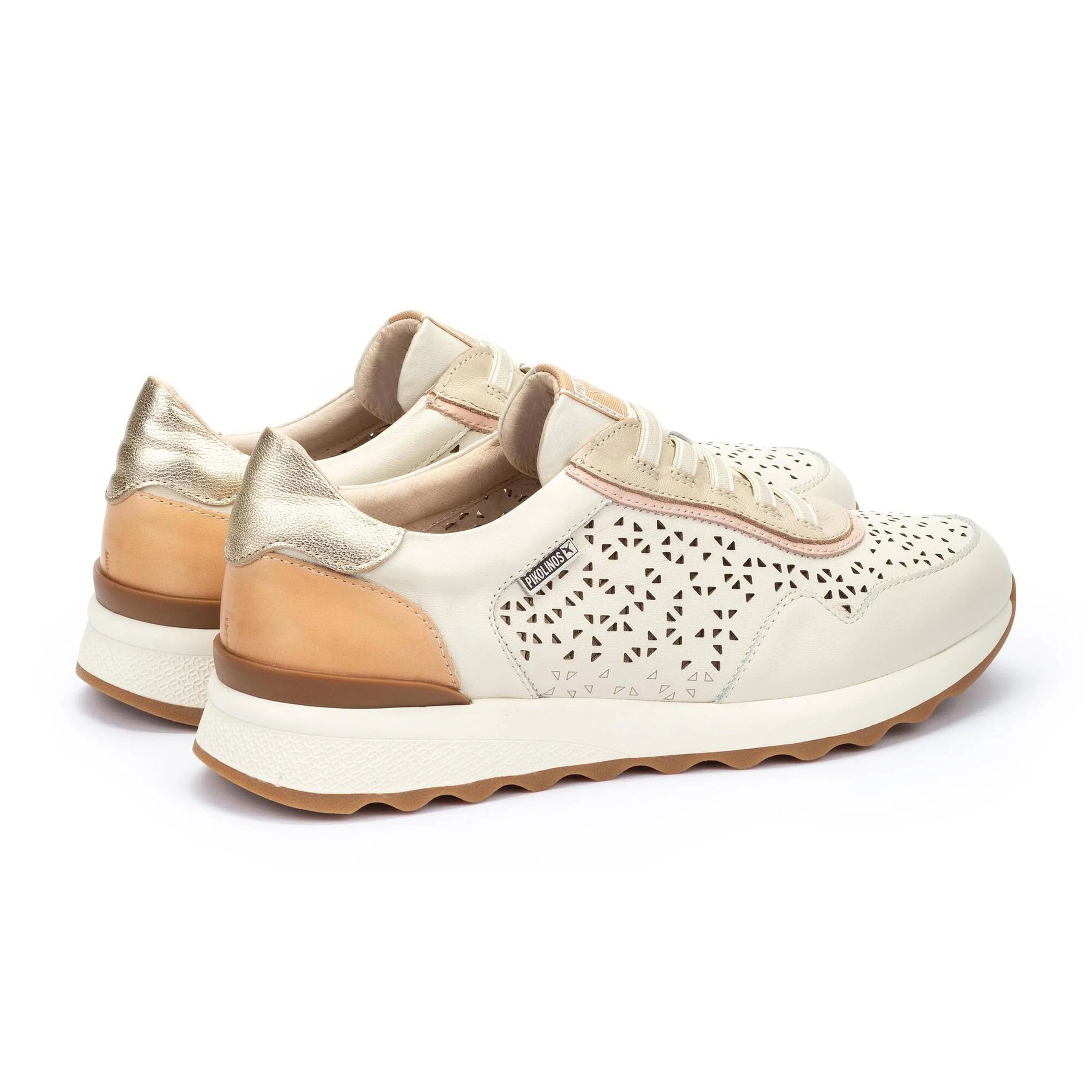 DEPORTIVO CON CIERRE ELÁSTICO PARA MUJER PIKOLINOS COLOR NATA W1M-6629C1