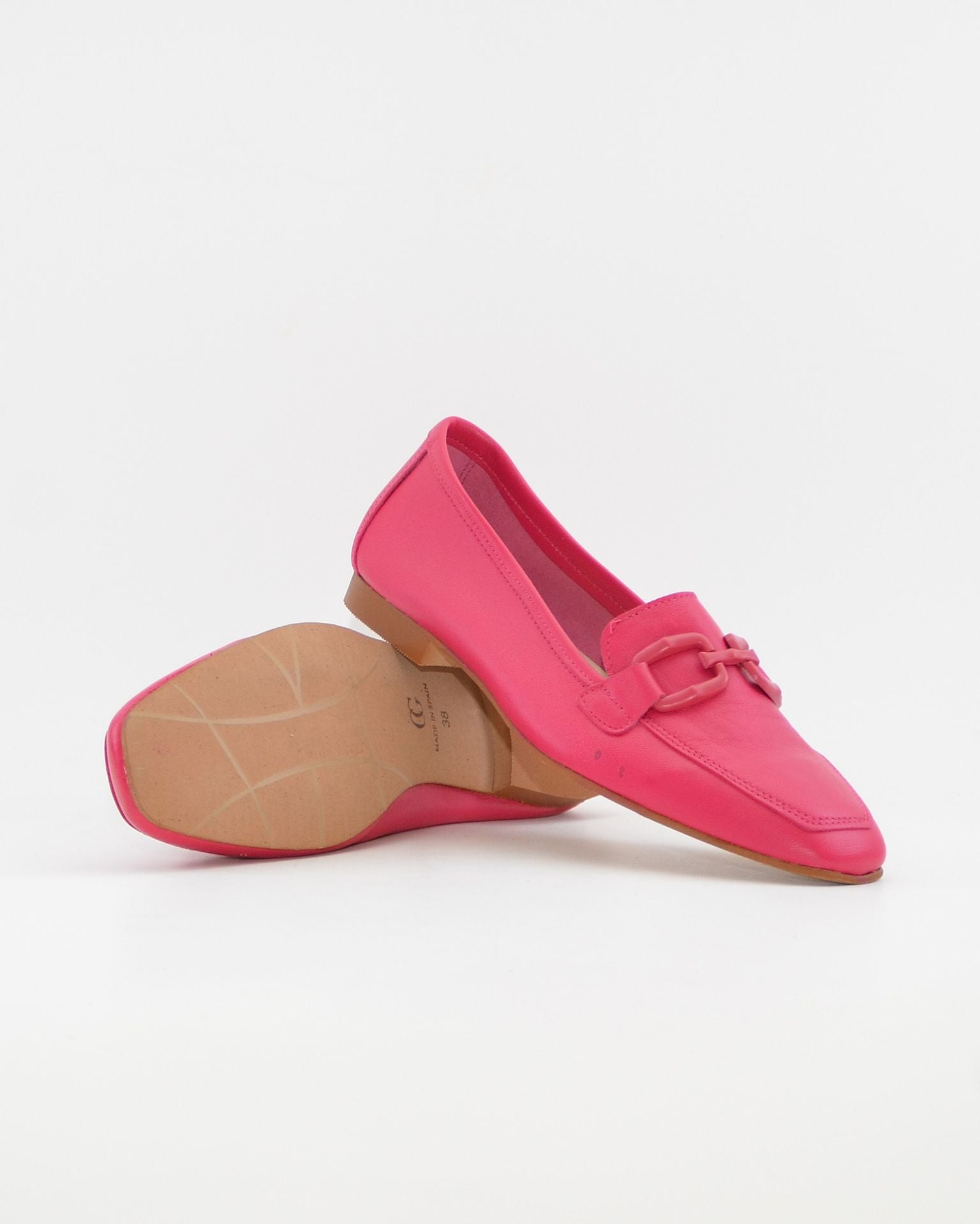 ZAPATO MOCASIN MUJER PLANO COLOR FUXIA CAYETANO 17186